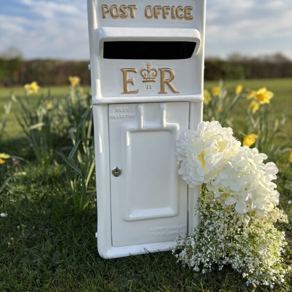 White Tabletop Postbox
